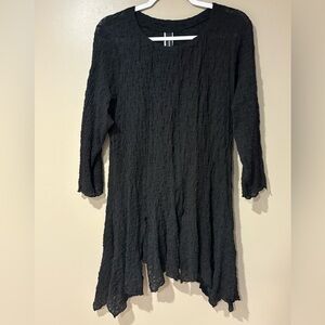 Gothic textured gauze witchy spiderweb halloween alt grunge tunic dress top